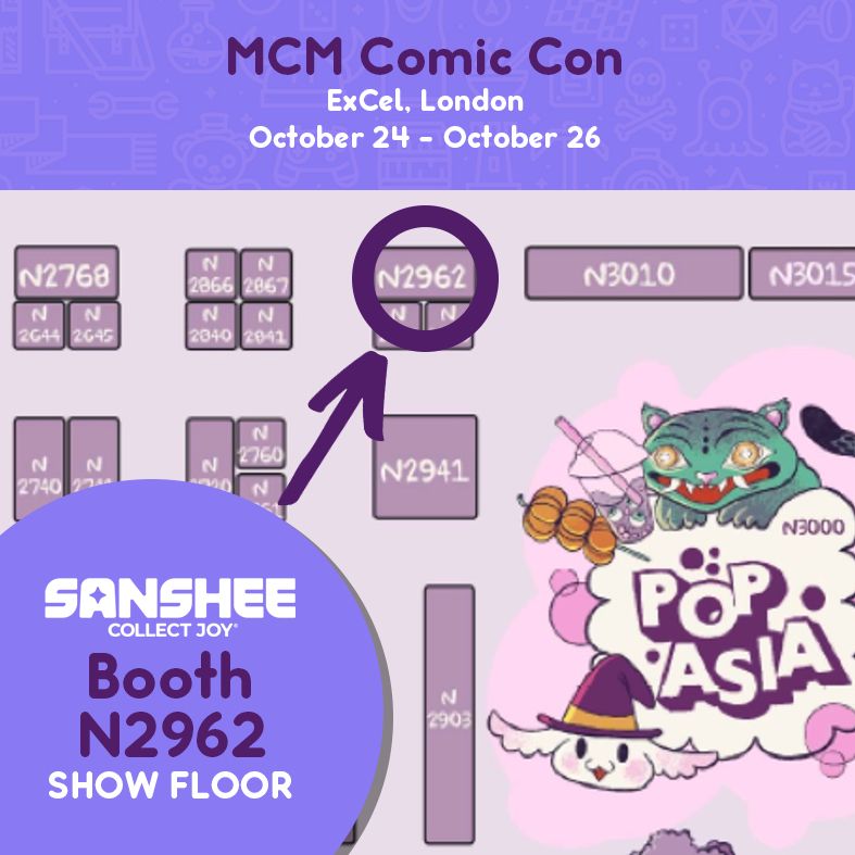 MCM Comic Con
ExCel, London
October 24-October 26
Booth N2962
Show Floor