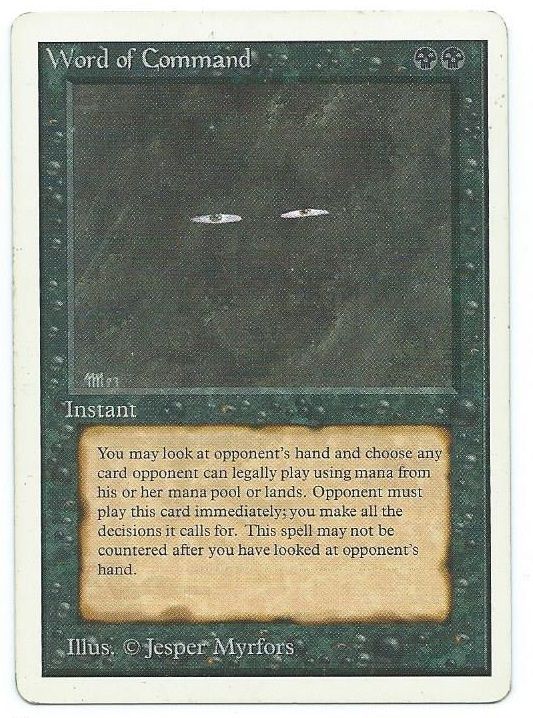 The Magic the Gathering card Word of Command