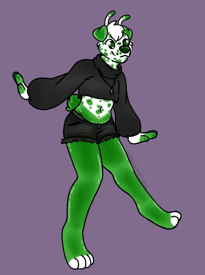 Jelly alien dog furry