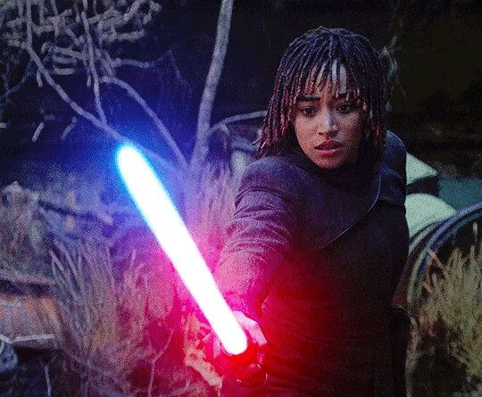 I support women’s rights and wrongs!
What a finale!!! The ‘show don’t tell’ of Osha’a Ascendancy to the dark side of the force where she belongs!😱🤯😍🎨🔥🌟So many hints along the way, from the prison ship dude sensing darkness in her to her finally channeling all her repressed emotions to the right person (☀️🌞🔆) and completing Qimir’s Acolyte task without even knowing it. She was born of the force to be a Baddie! (Literal and colloquial)😘
