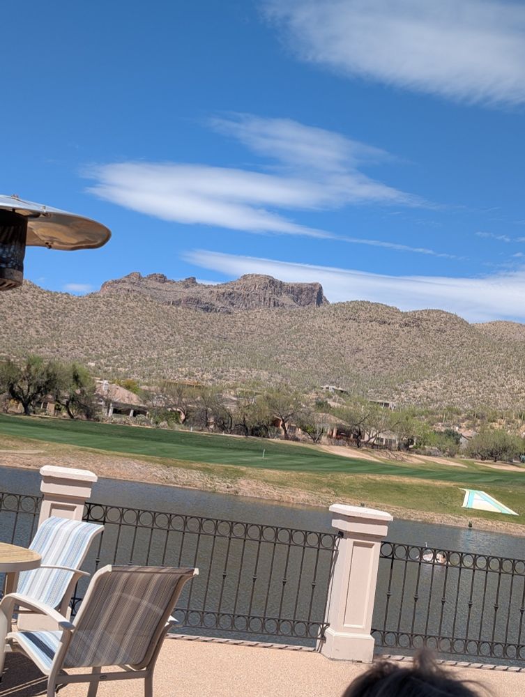 The view from the patio at the Arizona National Gulf Club in Tucson