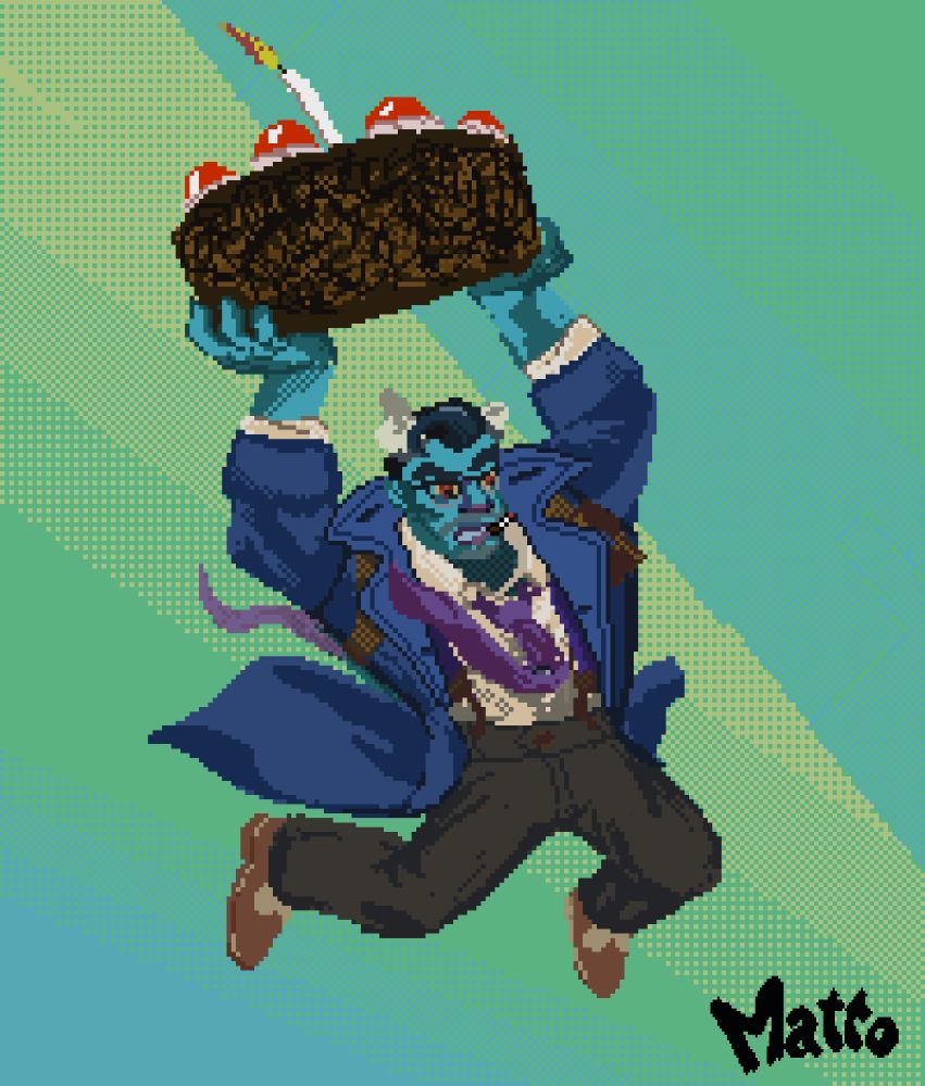 Abrams doing ulti with the portal cake