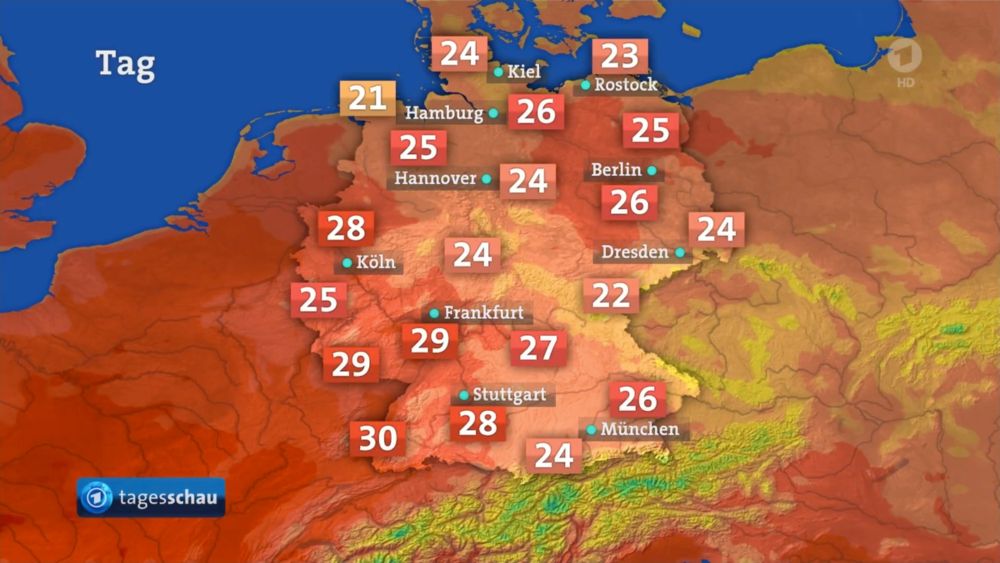 Die gezeigten Wetterkarten sind echt, aber der Vorwurf der Manipulation ist unbegründet. Die Farben wurden aus technischen Gründen angepasst, um Kontraste und Lesbarkeit zu verbessern.