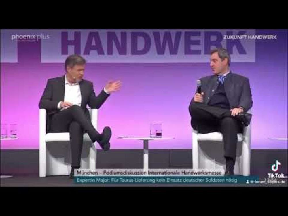 Markus Söder und Robert Habeck bei Handwerk