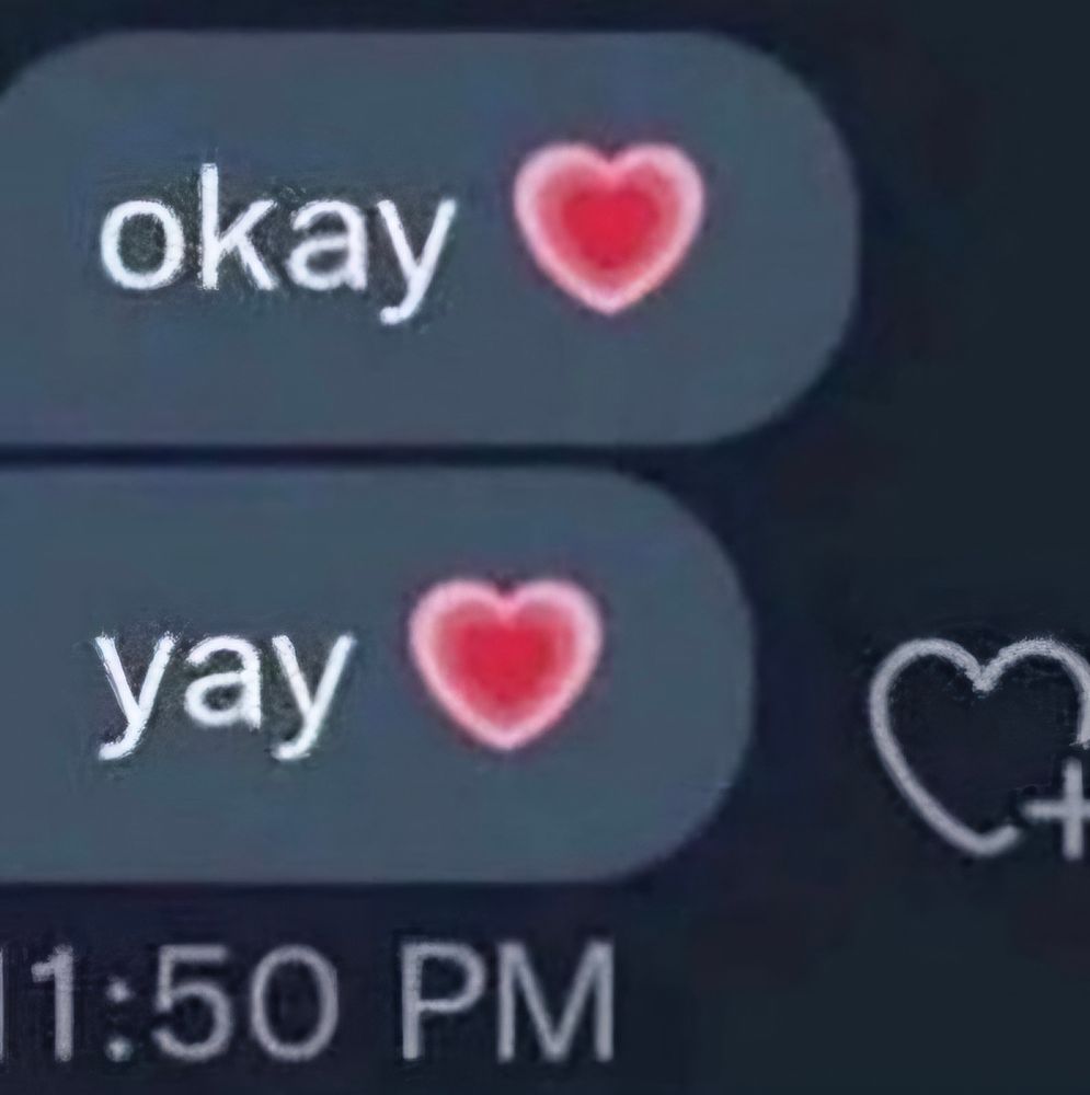A screenshot of two text messages that read 