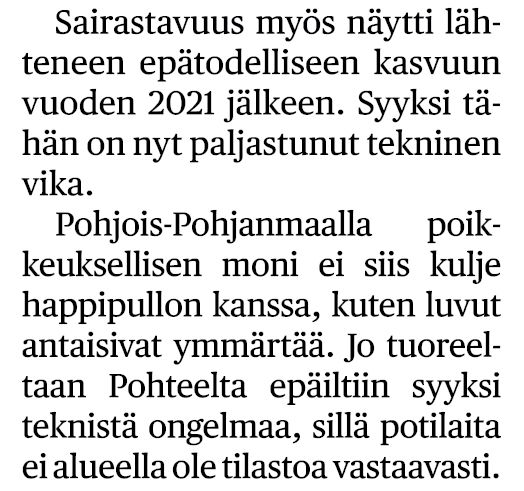 Kaksi kappaletta HS:n artikkelista