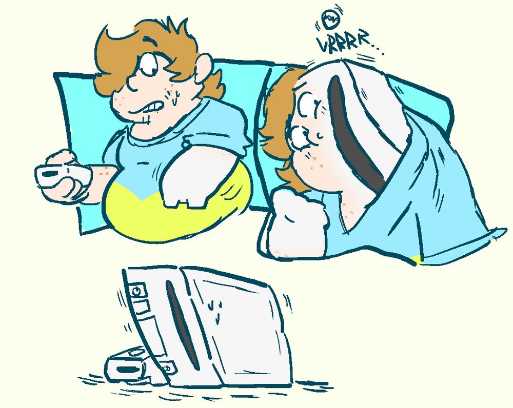 My human sona playing One Of The Best Selling Consoles of All Time, when they shift and transform into it.