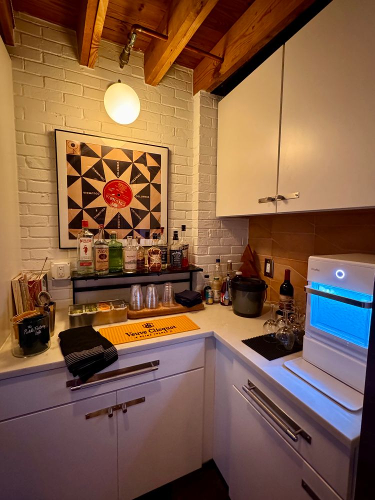 Bar setup for holiday party