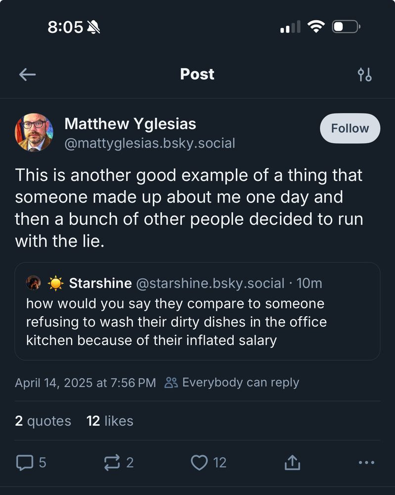 Matt Yglesias caught with sock puppet account and he’s trying to post thru it