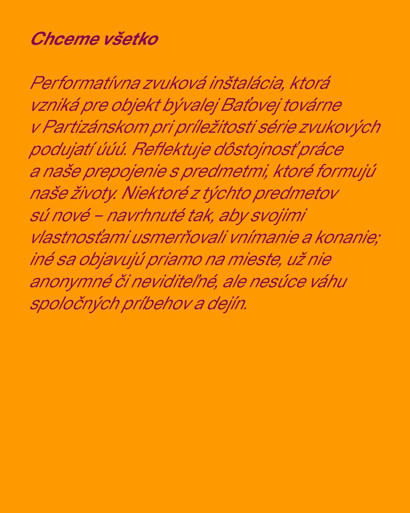 Elia Moretti (IT) is a composer, performer, and researcher exploring the performativity of sound and listening as critical tools within contemporary music theatre. In his interdisciplinary practice, he creates site-specific and participatory projects that interconnect sound, movement, and objects.
In Slovakia, he has worked as the curator of the Carpathian New Wave series in Prešov and co-founded the project Symposium Musicum for the UM UM festival in northern Spiš – a work later released by the independent label mappa.
His artistic practice moves between radio, theatre, and dance, with projects presented across Europe. As an educator, he focuses on listening as a relational and transformative act that transcends the boundaries of music.