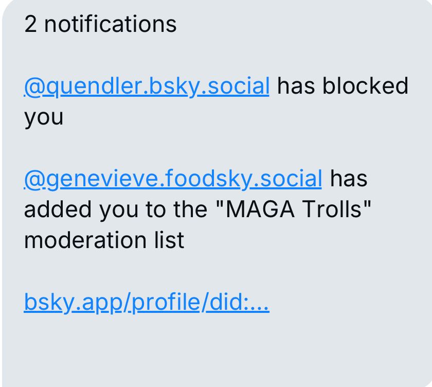 Wurde MAGA TROLLS Liste hinzugefügt 