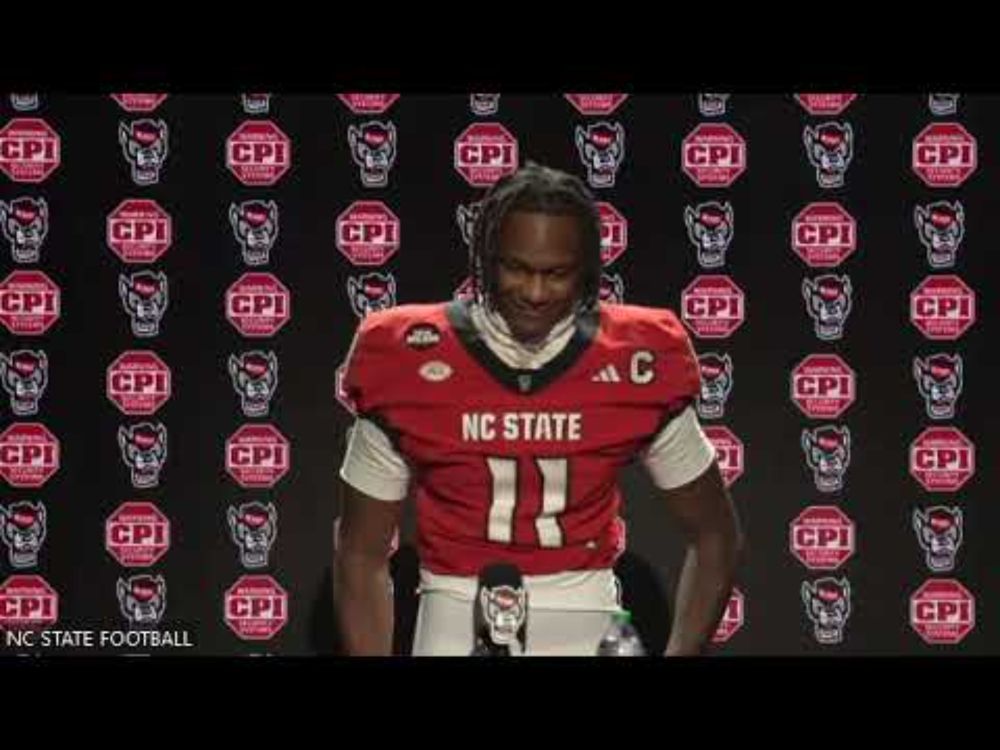 NC State QB CJ Bailey press conference after 42-19 win over UNC
