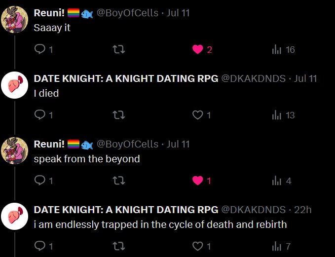 saaay it

i died

speak from the beyond

i am endlessly trapped in the cycle of death in rebirth