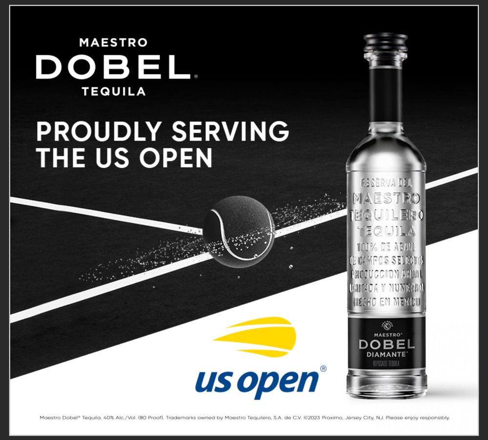 Tequila ad for the US Open