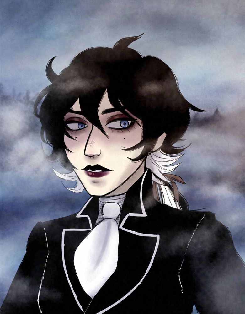 Portrait fanart of Lenore Vandernacht from Nevermore on Webtoon