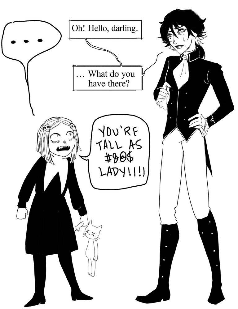 Lenore Vandernacht and Lenore Lynchfast from the "Cute Little Dead Girl" series