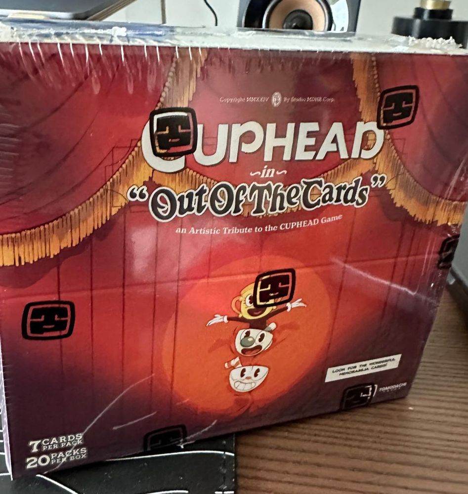 Cuphead out of the cards box
