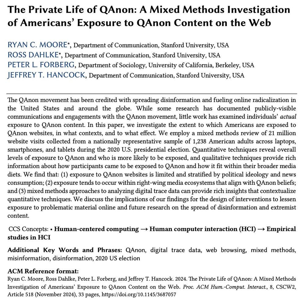The Private Life of QAnon: A Mixed Methods Investigation of Americans' Exposure to QAnon Content on the Web