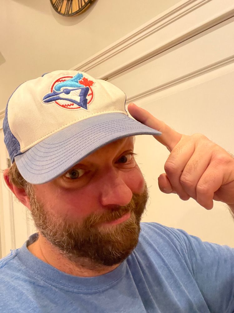 Me in a Blue Jays cap. 