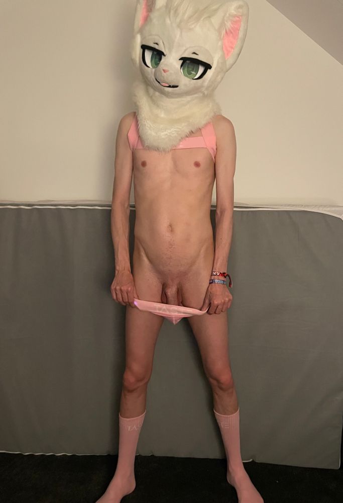 Liamm pulling his jock down to reveal the base of his peen 