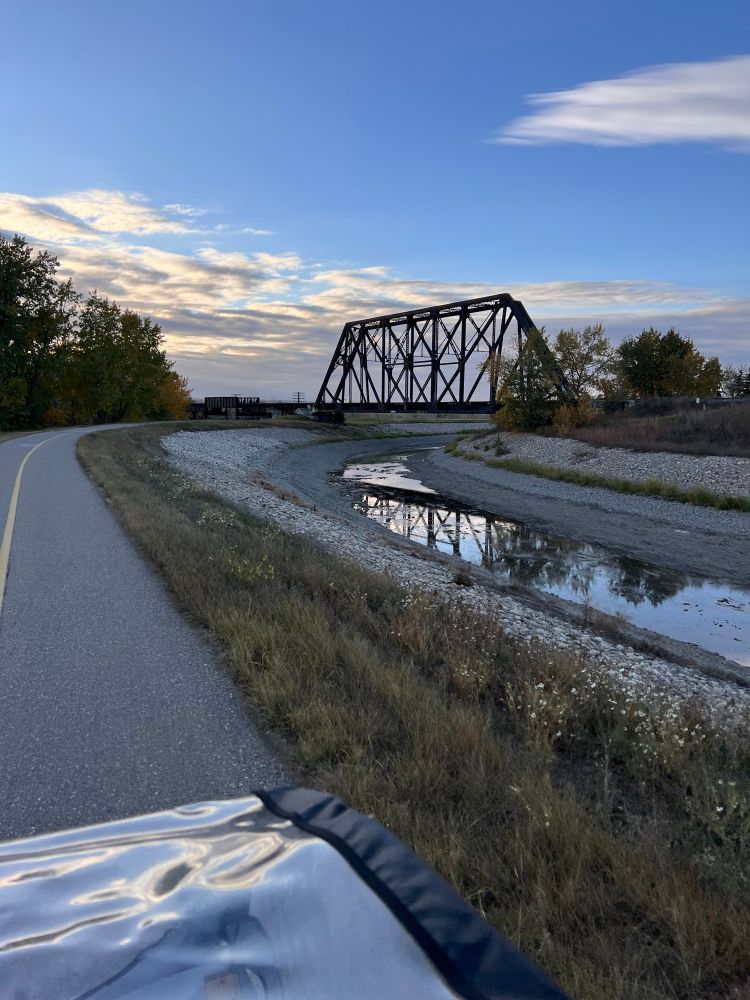 Larry vs Harry eBULLITT along the Western Headworks Canal in Calgary, Alberta, Canada