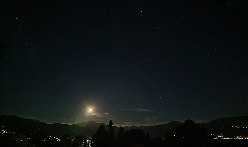 full moon in the night sky