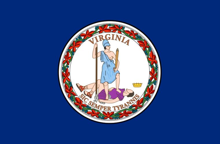 "VIRGINIA - SIC SEMPER TYRANNIS"
Flag and motto of the Commonwealth of Virginia