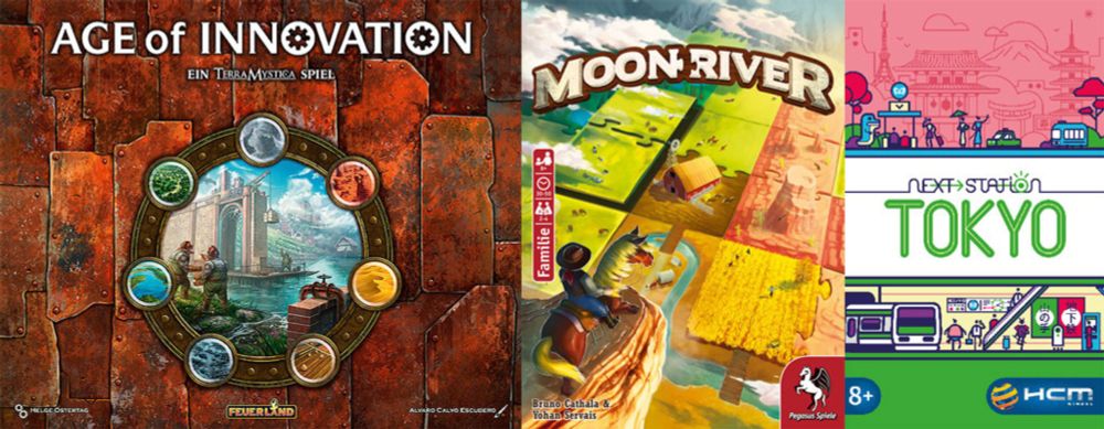 Age of Innovation / Moon River / Next Station: Tokyo - Brettspielpoesie