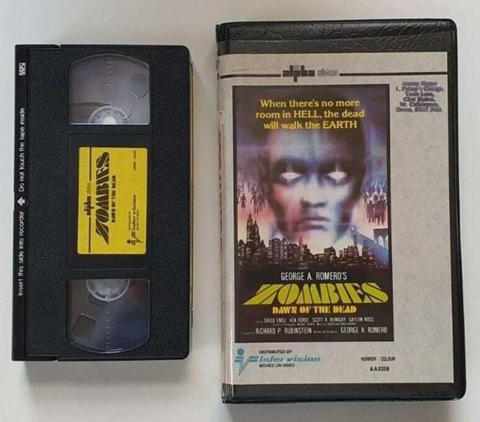The chunky, clunky goodness of the VHS case and cassette for George A. Romero's 