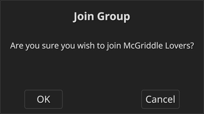 Are you sure you wish to join McGriddle Lovers?