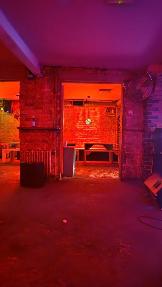 The empty basement at Dream Bags Jaguar Shoes in Shoreditch.