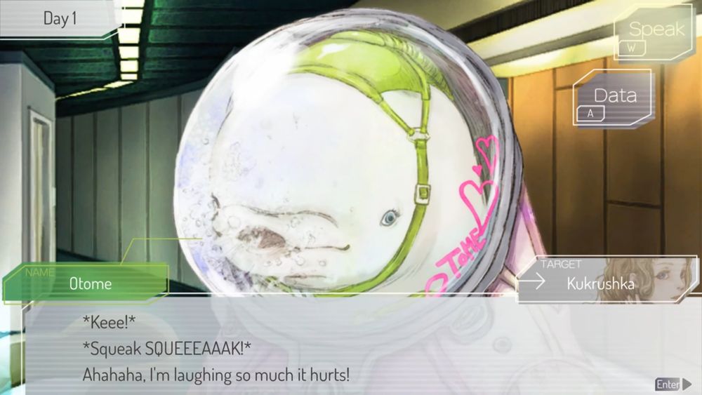 Otome laughing game sprite