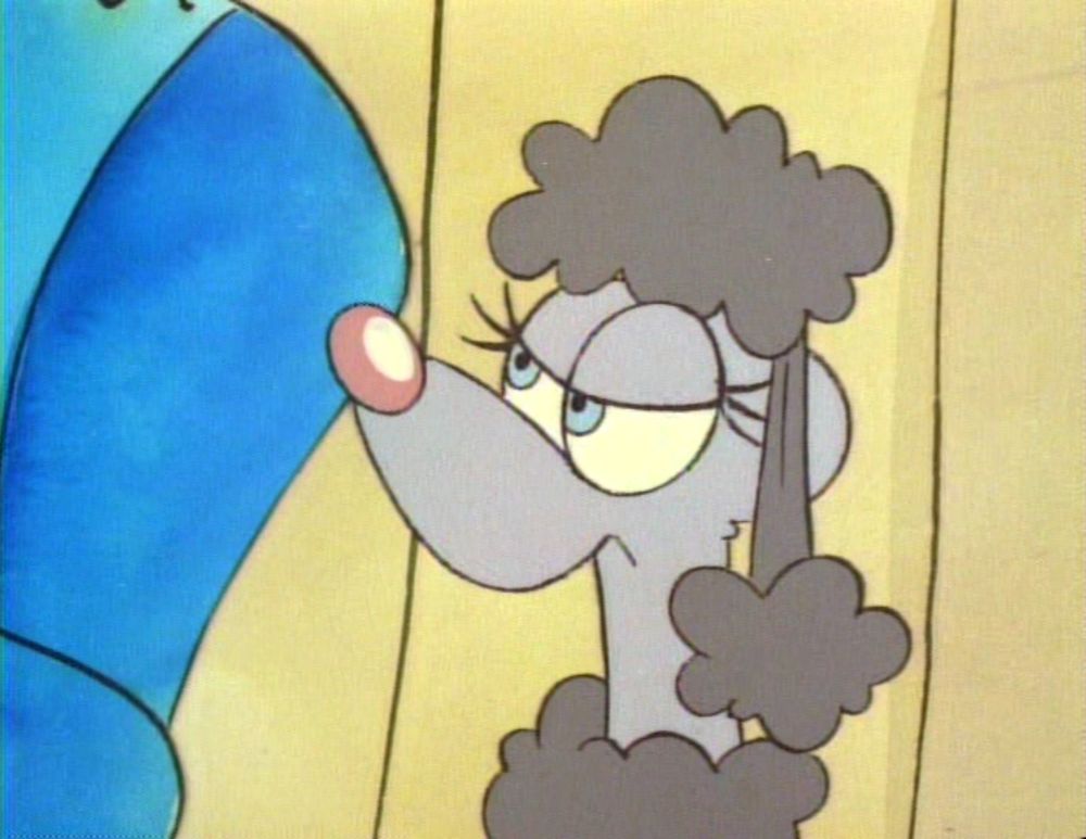 Grey poodle from Garfield and Friends.