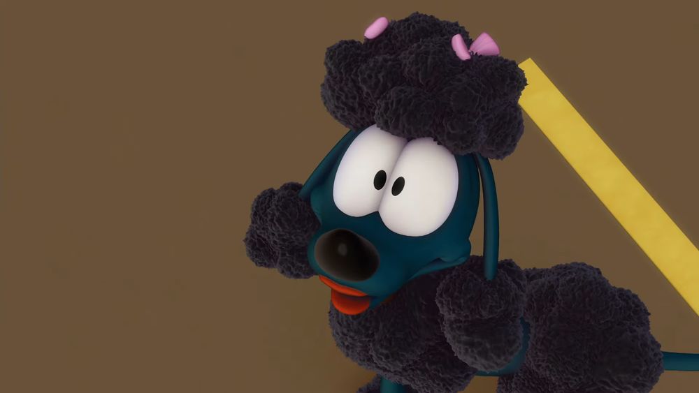 Black poodle from The Garfield Show.