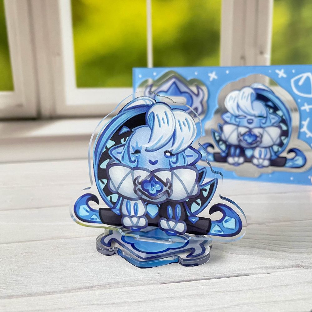 🎨 ~3 inch Acrylic Stand of Shadow Milk Cookie from Cookie Run Kingdom