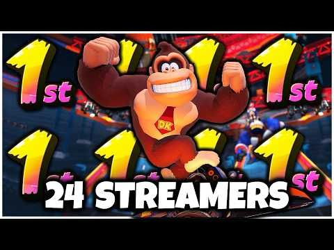 24 Streamer Free For All Mario Kart But I Can't Stop Winning!