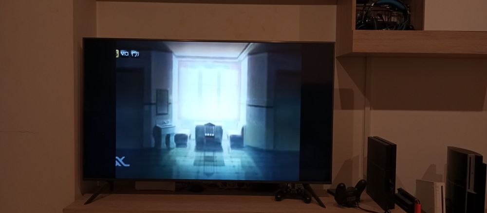 Imagen de un televisor mostrando los primeros fotogramas de Nana.