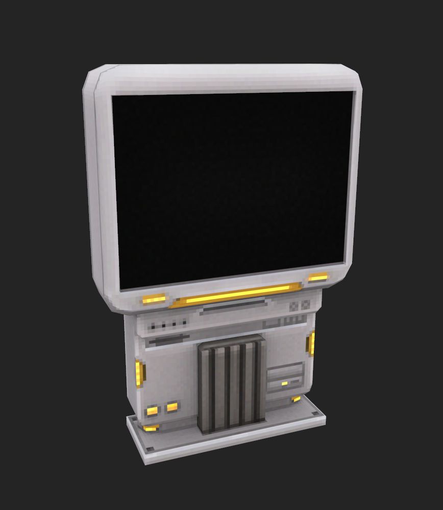 a white terminal, futuristic style