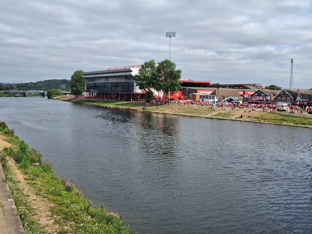 The City Ground, view from Trent Bridge 