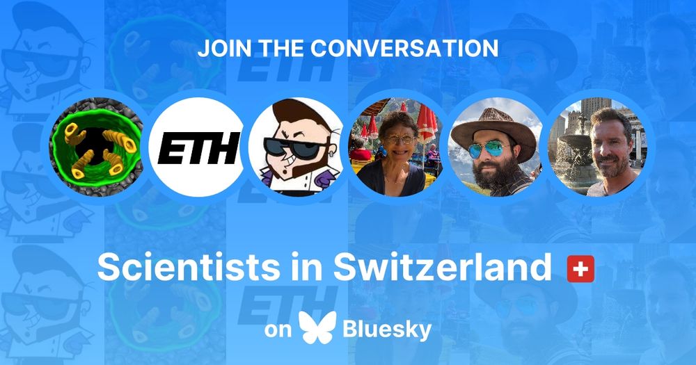 Scientists in Switzerland starter pack, with our avatars