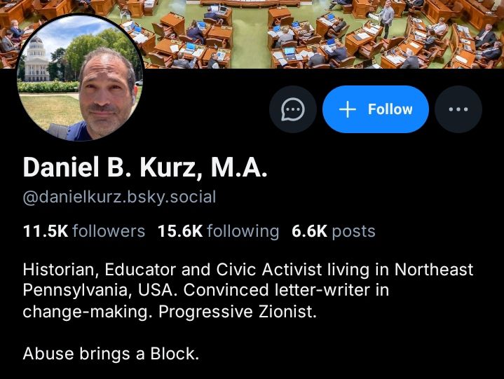 The bluesky bio of Daniel B. Kurz, M.A.