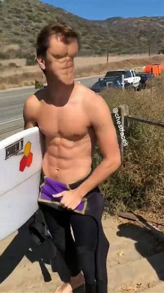 Skyler Gisondo with his chest on his face. Chestfaces!