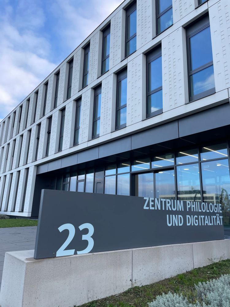 Entrance to the Zentrum Philologie und Digitalitität at the University of Würzburg.