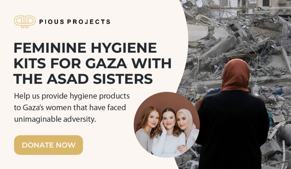 Feminine Hygiene Kits for Gaza With the Asad Sisters