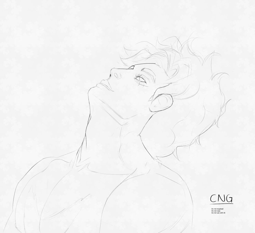 Buff Gear 5 Luffy leaning back and looking down his nose