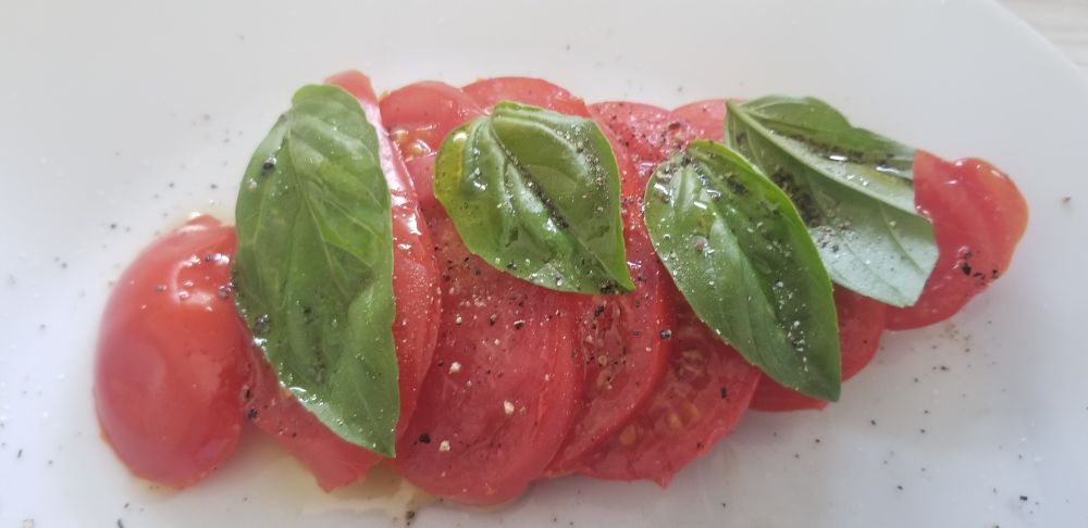 Tomate basilic huile d'olive 