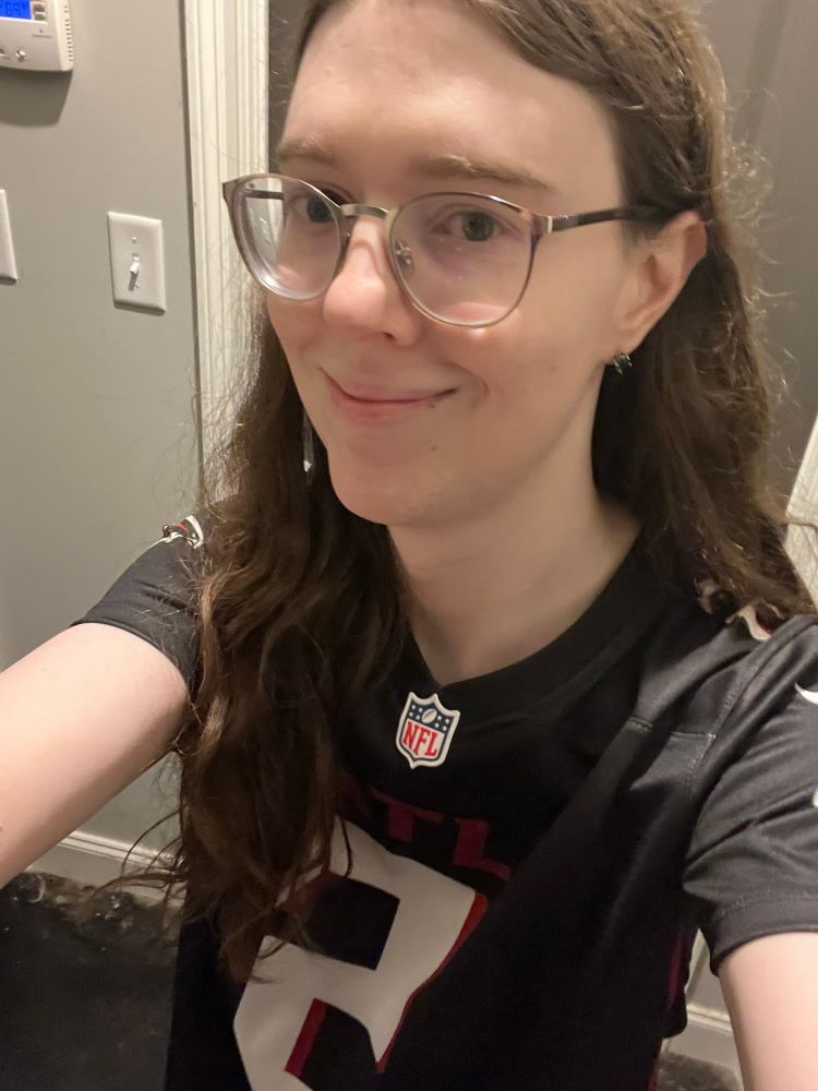 me wearing an Atlanta Falcons #2 Matt Ryan jersey 