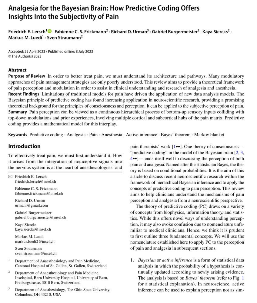 Analgesia for the Bayesian Brain: How Predictive Coding Offers Insights Into the Subjectivity of Pain