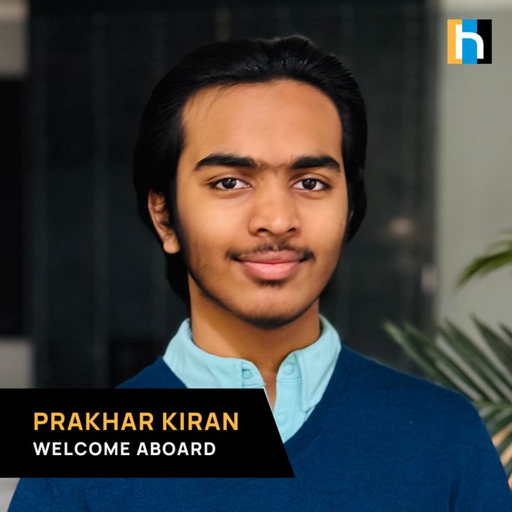 Welcome Prakhar Kiran as Humotech's newest intern!