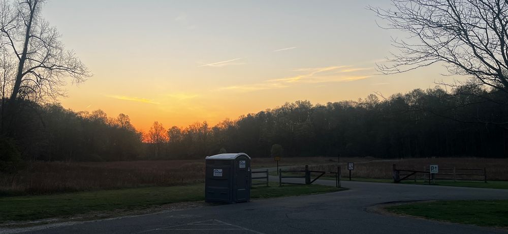 sunrise at the trail head